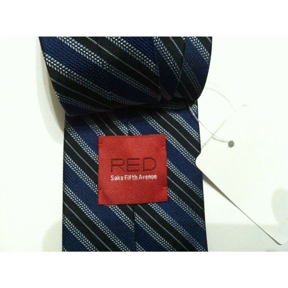 Saks Fifth Avenue SAKS FIFTH AVENUE MENS NEW 100%SILK TIE WIDTH: 2 3/4" Size ONE SIZE - 2 Thumbnail