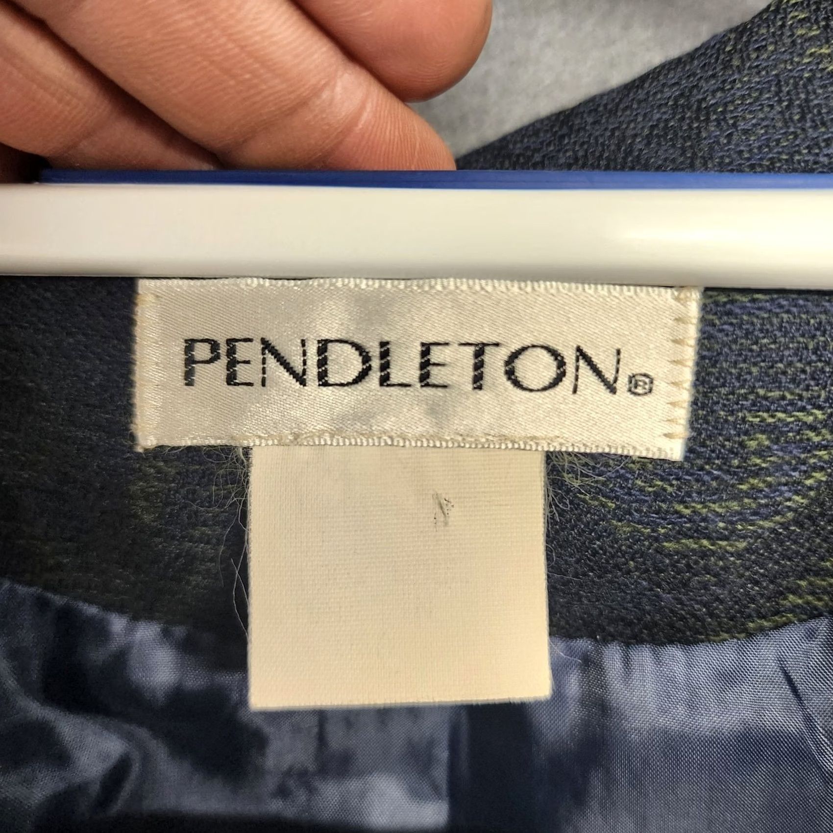 Pendleton Pendleton Skirt Set Womens 8 Blue Green Paisley Lined Wool Blend Classic Size 30" / US 8 / IT 44 - 6 Thumbnail