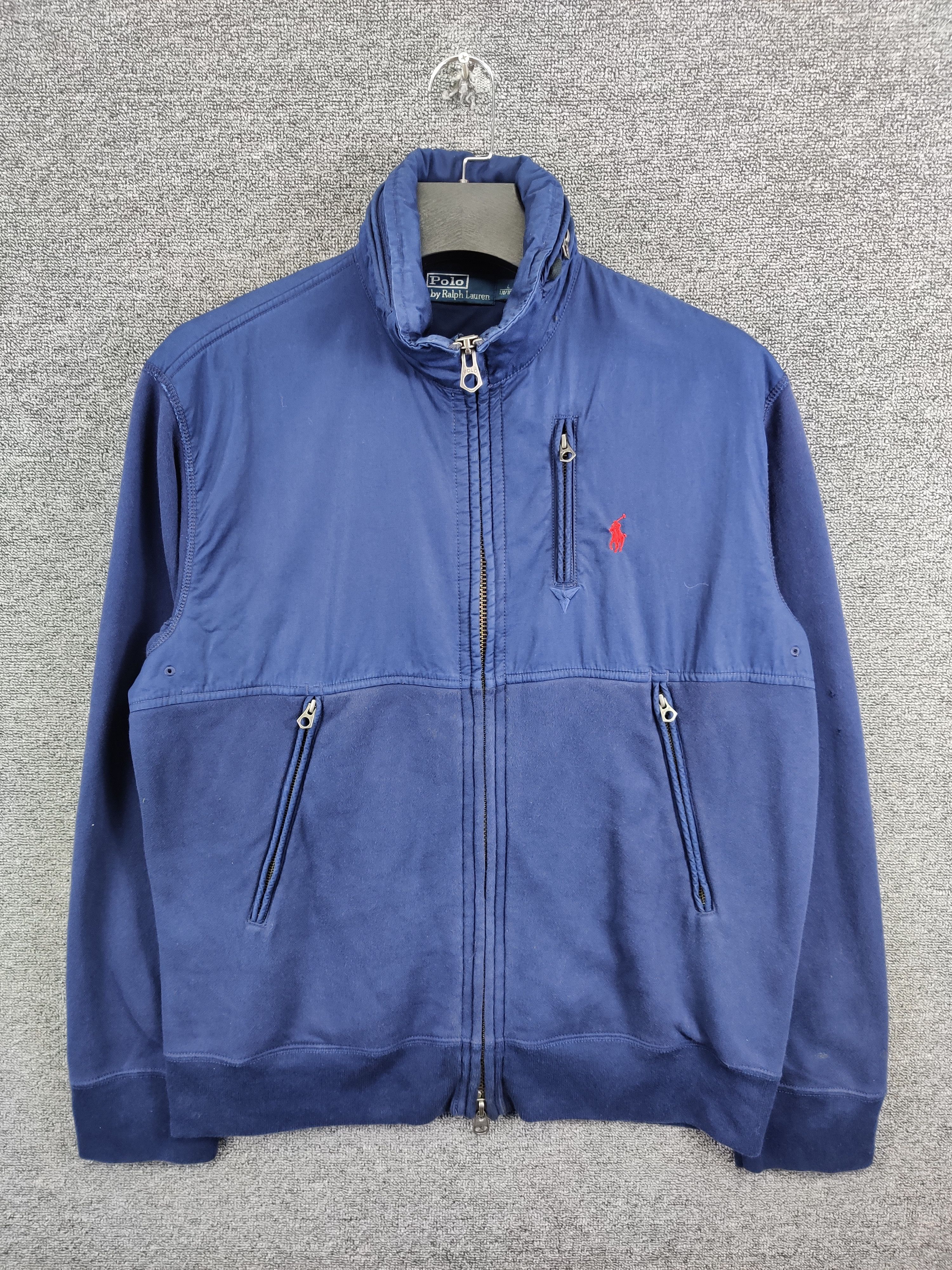 Vintage Polo Ralph Lauren Navy Blue Zipper Jacket