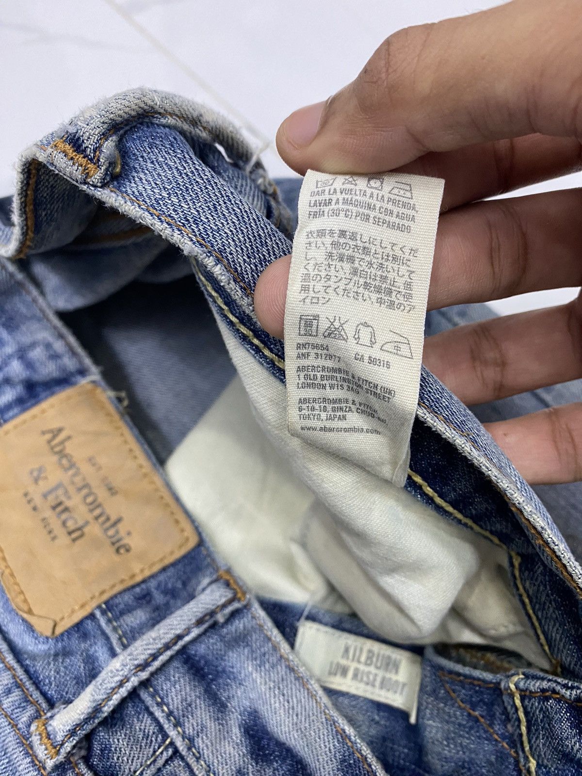 Acne Studios 🔥ABERCROMBIE & FITCH LOW RISE BOOTCUT FLARE JEANS Size US 34 / EU 50 - 14 Thumbnail