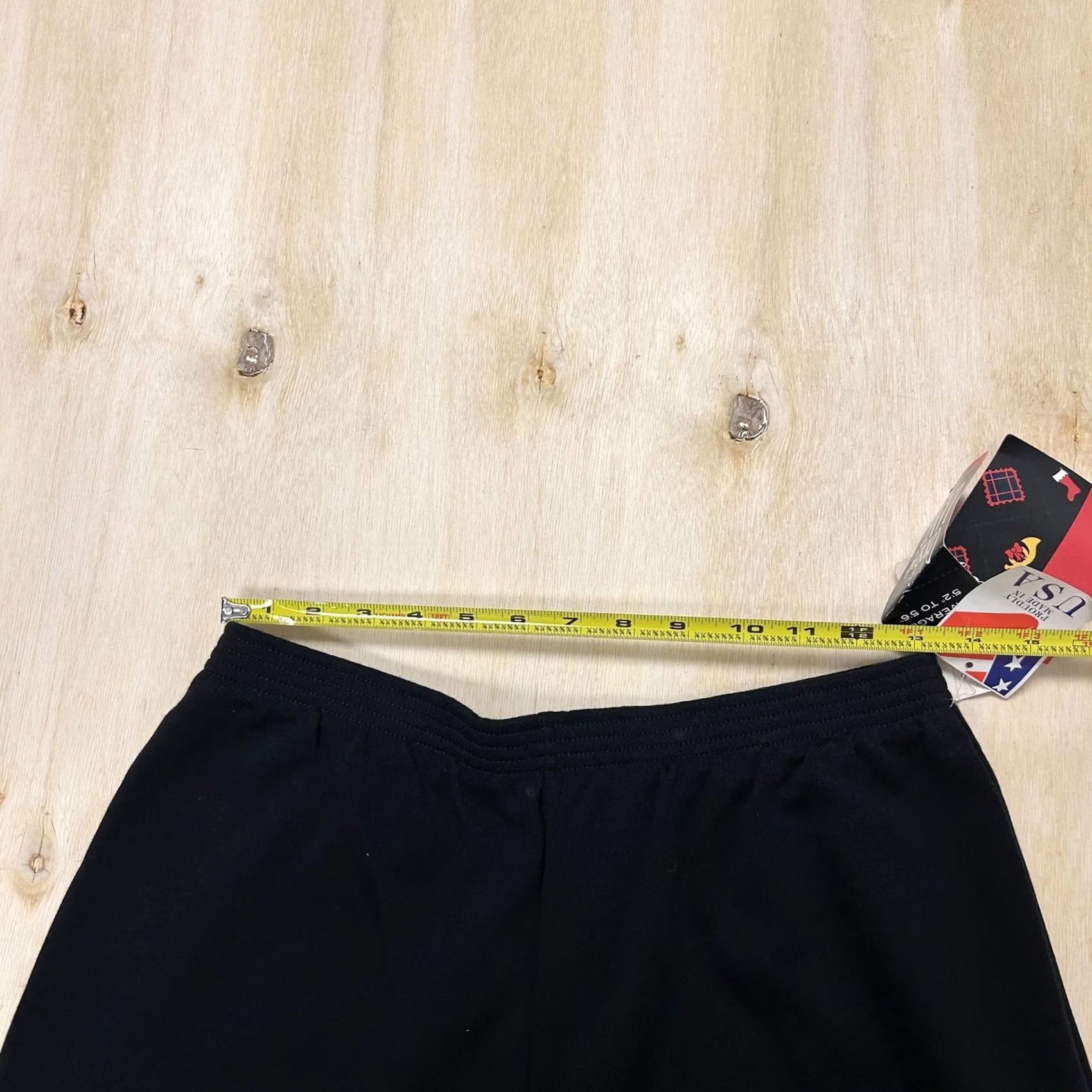 Vintage Vintage Sweatpants Womens M Black Knit Elastic Waist Pull On Lounge Cricket Lane Size 32" / US 10 / IT 46 - 6 Thumbnail