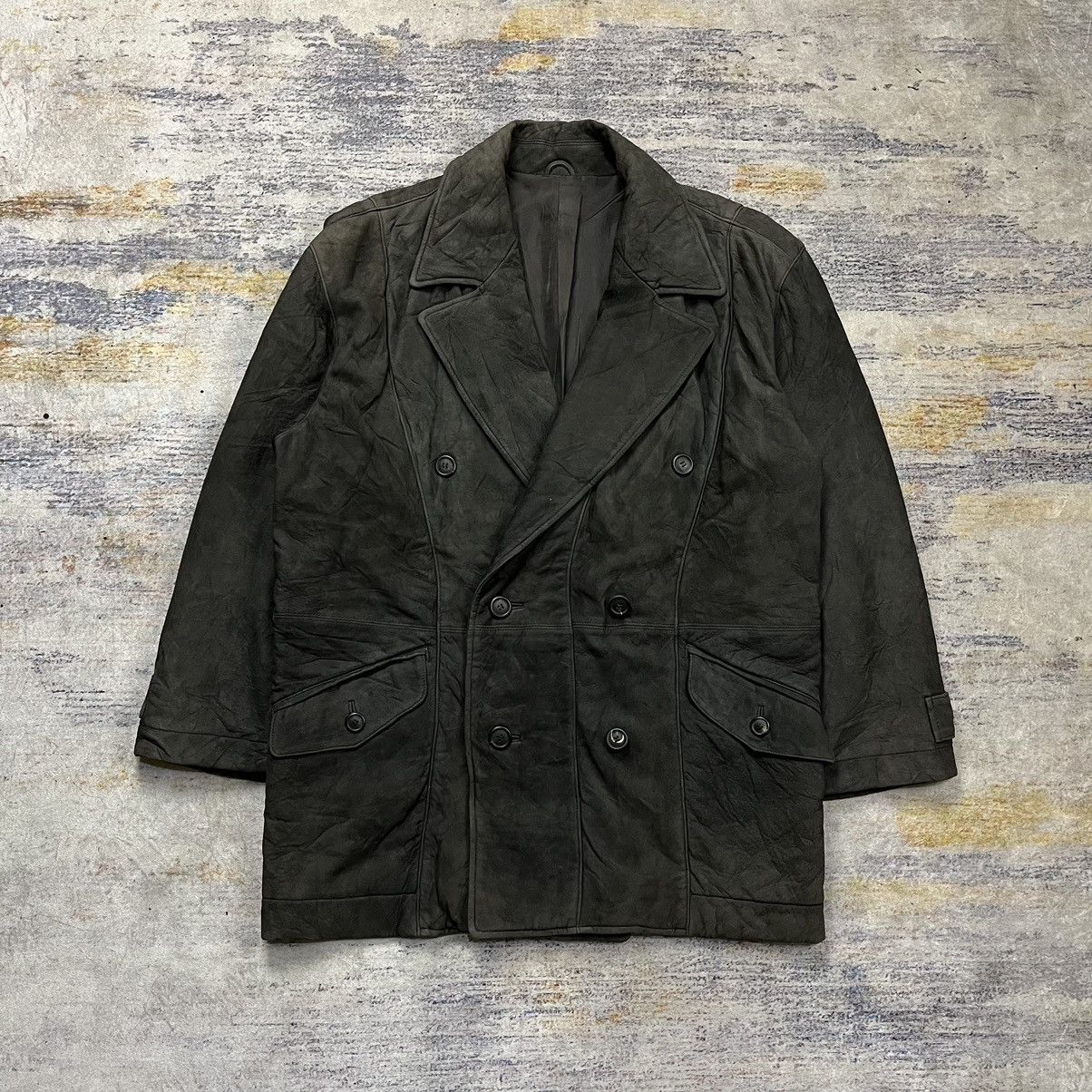 Issey Miyake Vintage Issey Miyake coat leather jacket Size US L / EU 52-54 / 3 - 3 Thumbnail