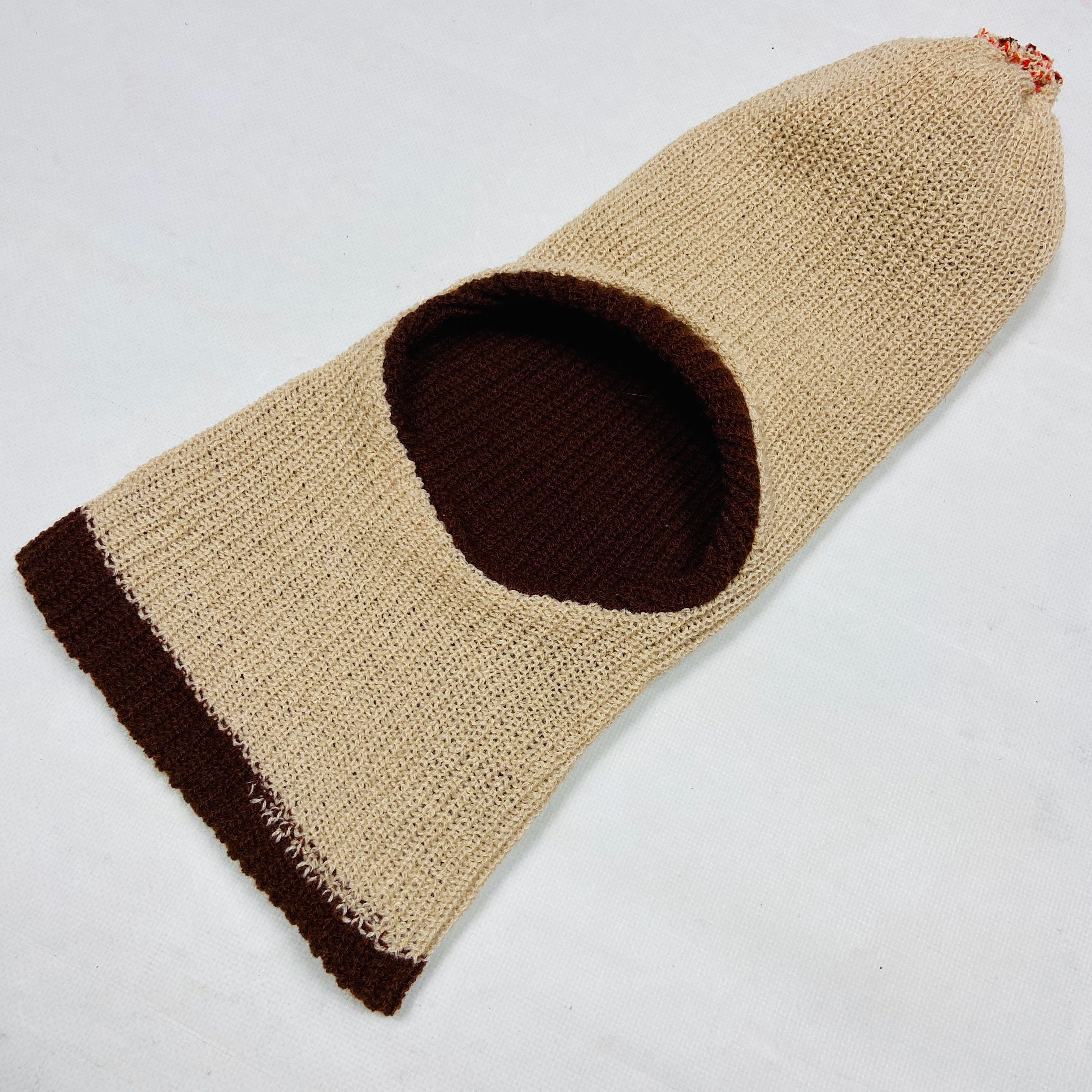 Vintage REVERSIBLE RARE VINTAGE KNITTED WOOL BALACLAVA MASK - № 4136 Size ONE SIZE - 2 Thumbnail