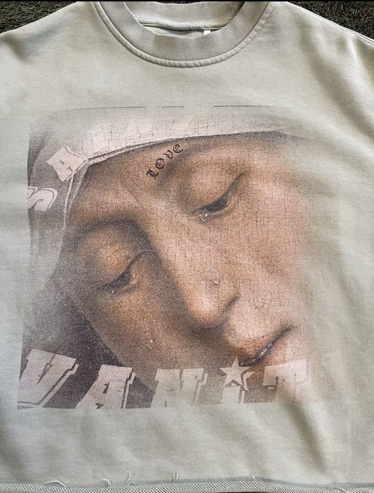Saint Vanity Size L - Saint Vanity “Love” Cropped Crewneck Green Size US L / EU 52-54 / 3 - 4 Thumbnail