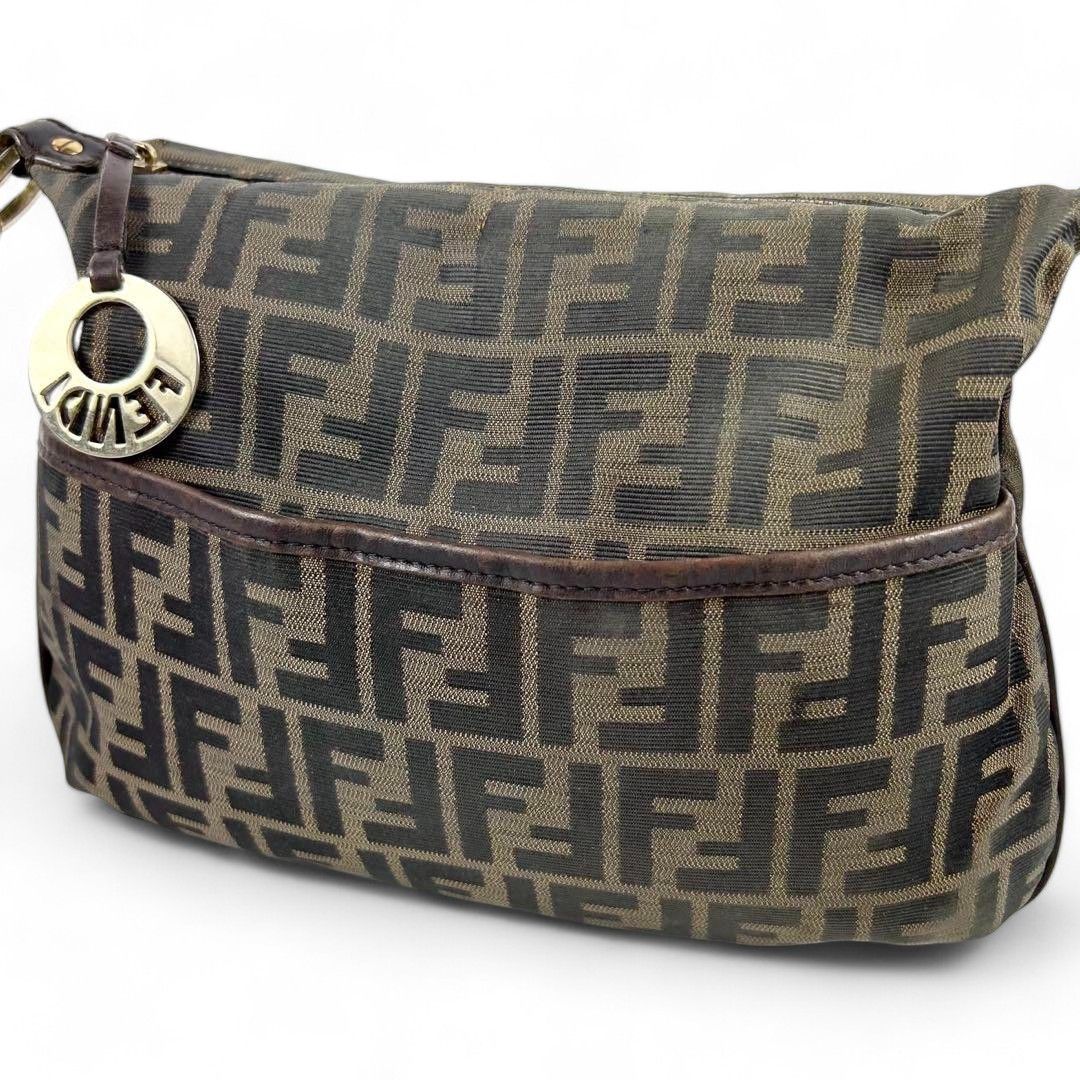 Fendi Fendi - Zucca Shoulder Bag Crossbody Monogram Brown Size ONE SIZE - 2 Thumbnail
