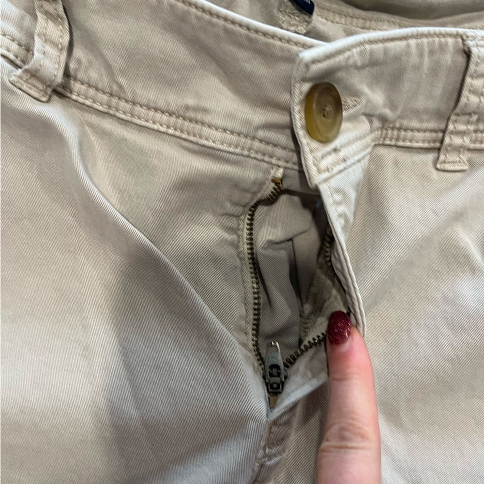 American Eagle Outfitters American Eagle Stretch Kick Bootcut Pants Mid Rise Tan 14 Size 36" / US 14 / IT 50 - 6 Thumbnail