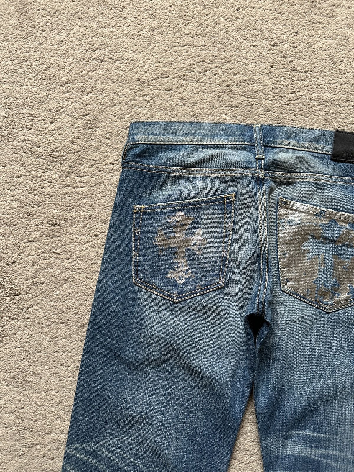 Japanese Brand 2000s Immanoel Cross Pocket Jeans Size US 30 / EU 46 - 4 Thumbnail