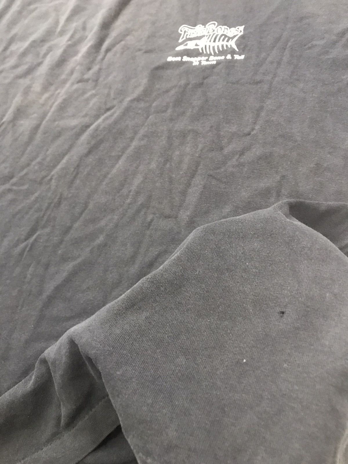 Band Tees × Bones × Vintage VINTAGE FISHBONES DISTRESS Size US XXL / EU 58 / 5 - 8 Thumbnail