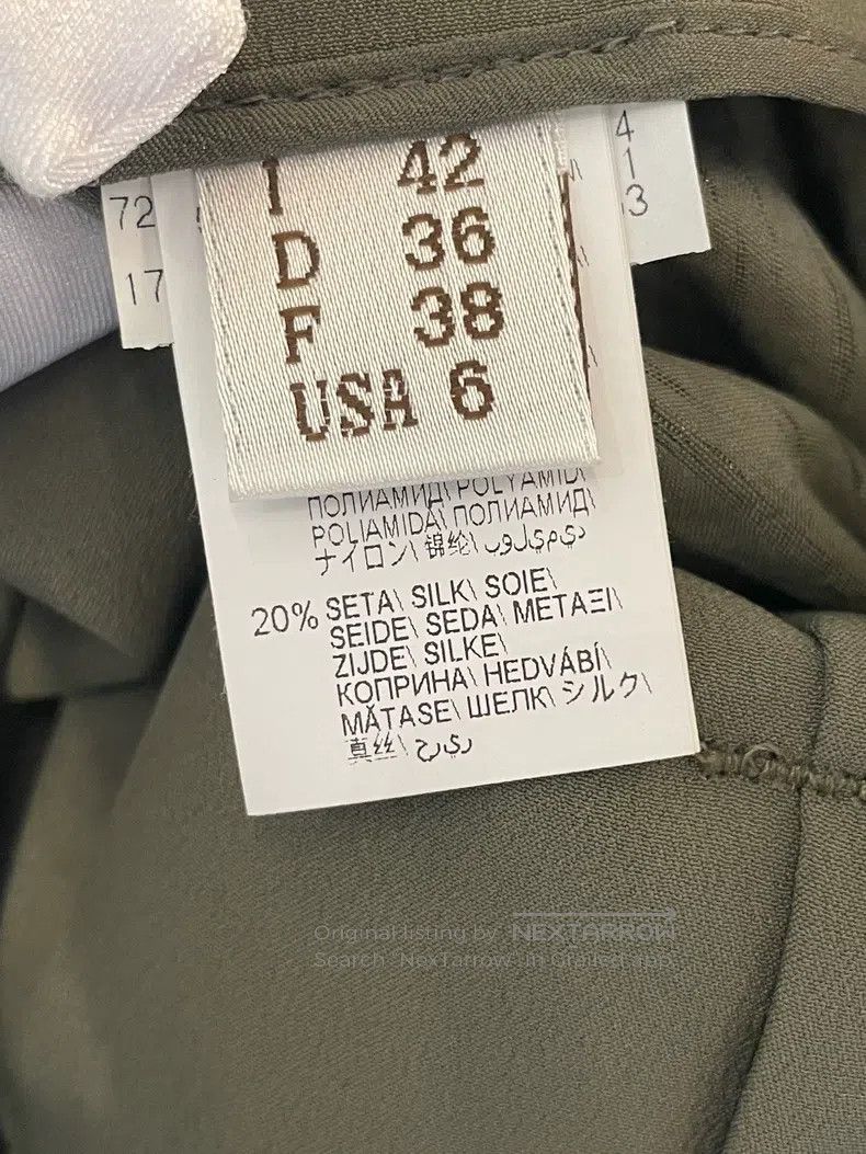 Brunello Cucinelli Brunello Cucinelli Military Green Cotton Trousers Size 27" / US 4 / IT 40 - 5 Thumbnail