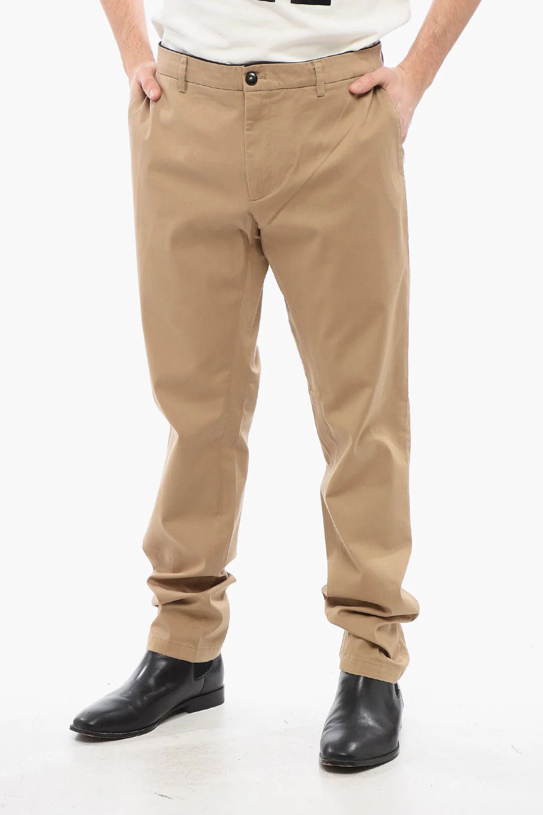 DEPARTMENT5 og1mm0326 Stretch Cotton Chino in Beige Size US 31 - 1 Thumbnail