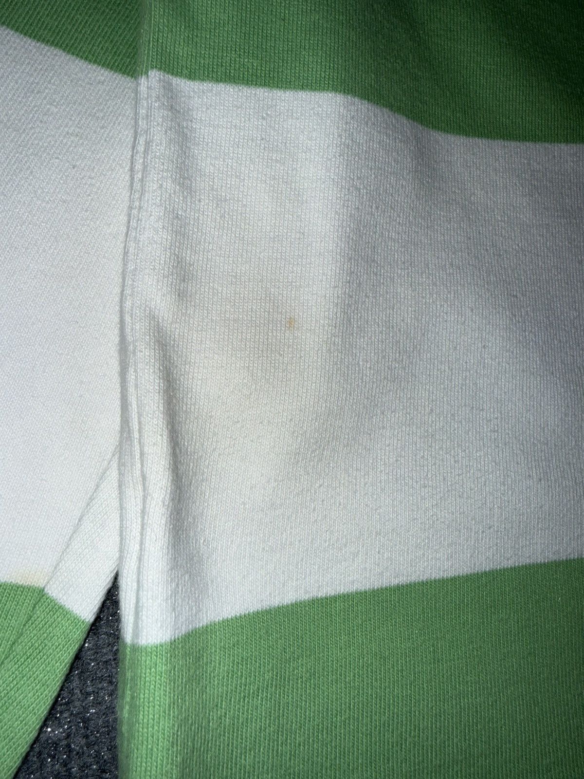 Polo Ralph Lauren Vintage Polo Ralph Lauren Rugby Shirt L Green Stripe Zip Up Size US L / EU 52-54 / 3 - 8 Thumbnail