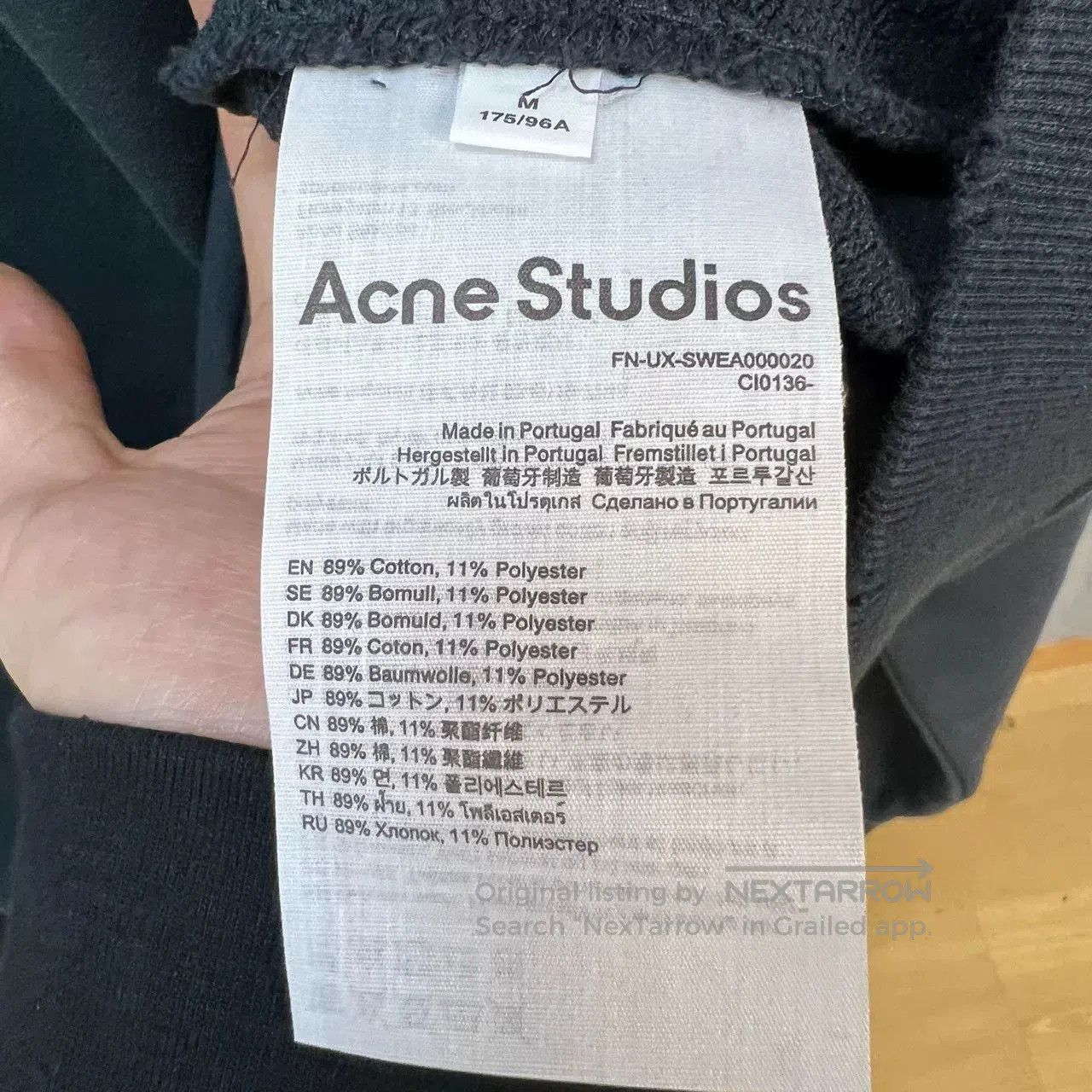 Acne Studios Acne Studios Black 1996 Hoodie. Size US M / EU 48-50 / 2 - 4 Thumbnail