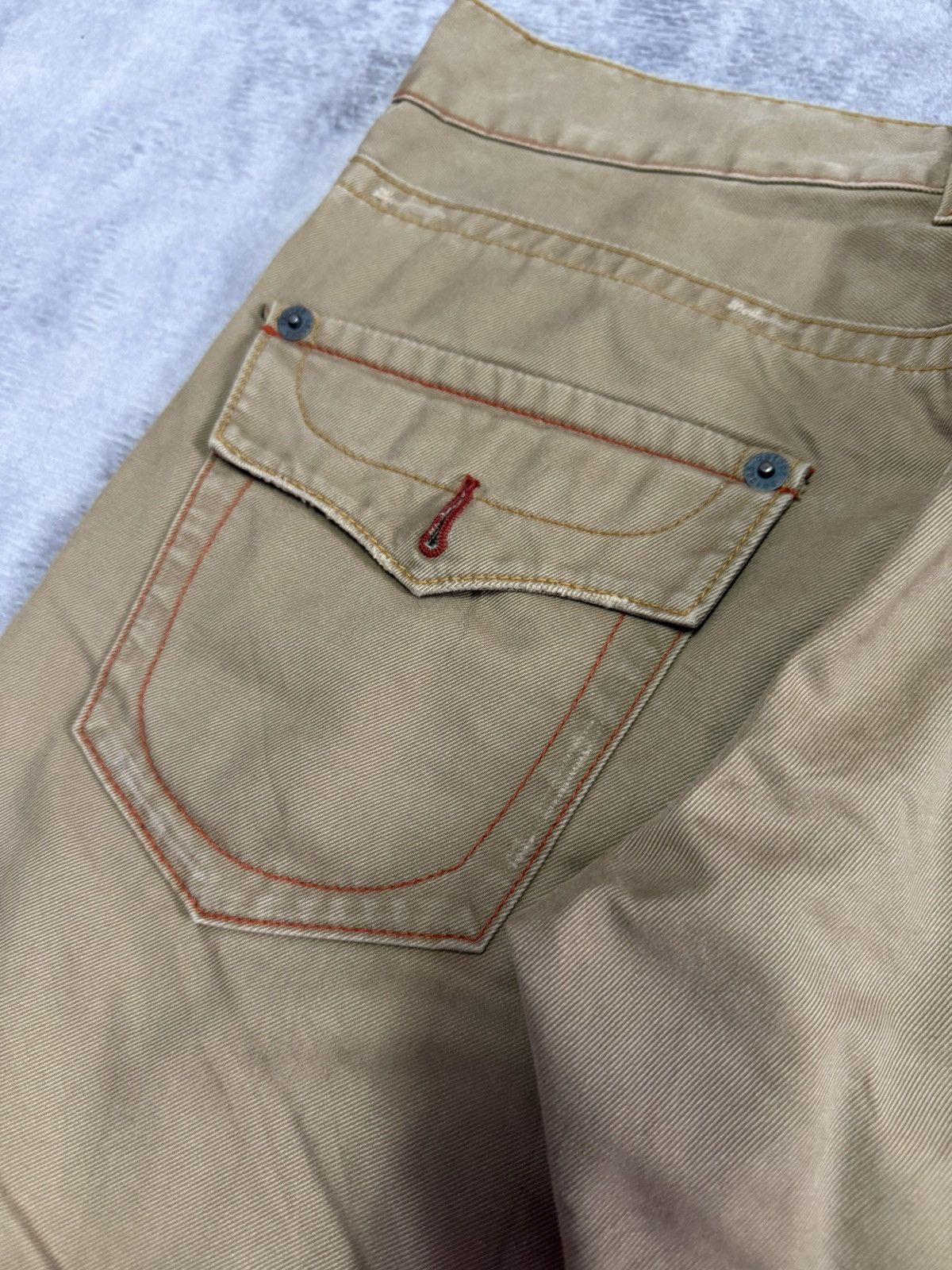 20471120 × 5351 POUR LES HOMMES × Beauty Beast 291285=Homme Flared Contrast Stitch Pants Size US 30 / EU 46 - 16 Thumbnail