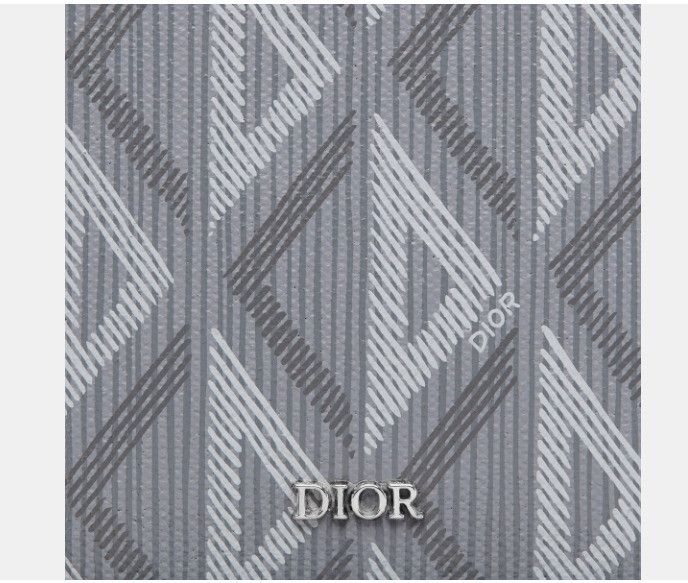Dior o1w1db10325 2ESBH Size: OS / Vertical Bifold Wallet in Grey Size ONE SIZE - 6 Thumbnail