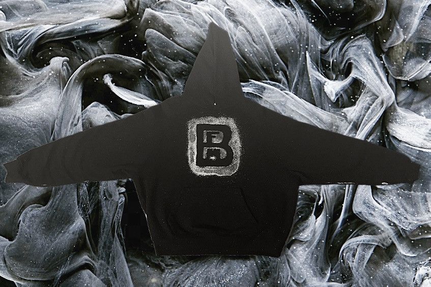 Designer × Vintage “Blackout” Reflective BUILTFROMMUDD Hoodie Size US M / EU 48-50 / 2 - 2 Thumbnail