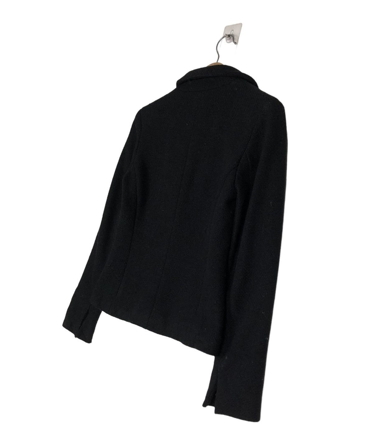 Japanese Brand 🔥RICH BLACK CROPPED WOOL JACKET INED JAPAN Size M / US 6-8 / IT 42-44 - 10 Thumbnail