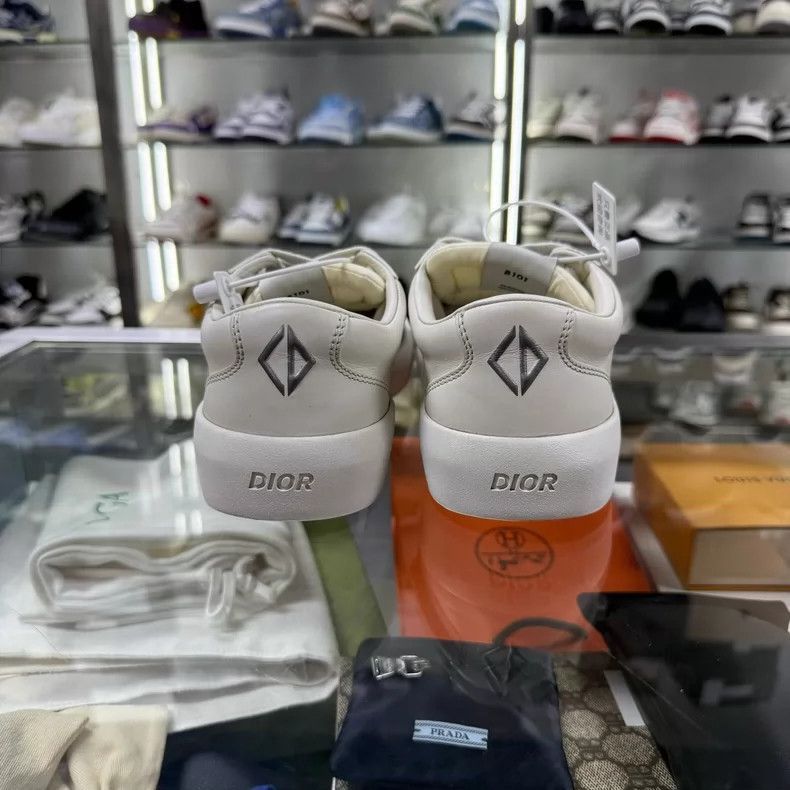 Dior DIOR B101 White Sneakers Size 40-2506 Size US 8.5 / IT 38.5 - 5 Thumbnail