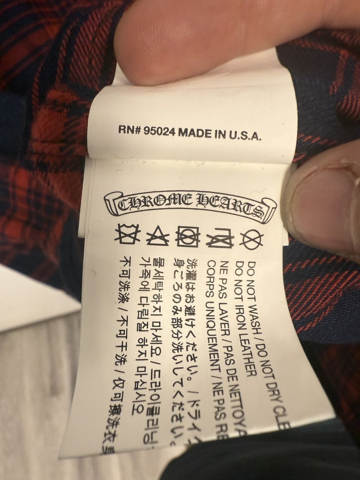 Chrome Hearts Chrome Hearts Flannel Button Up Size US XL / EU 56 / 4 - 9 Thumbnail