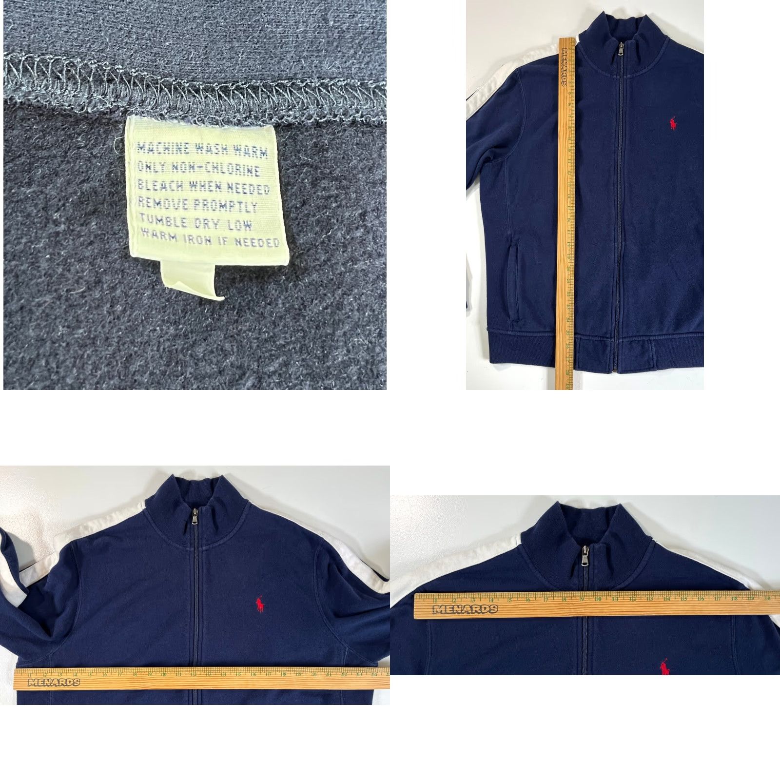 Polo Ralph Lauren Polo Ralph Lauren Jacket Men’s Track Jacket XL Navy Solid Full Zip Pockets Embroidered Vintage Style Size US XL / EU 56 / 4 - 8 Thumbnail