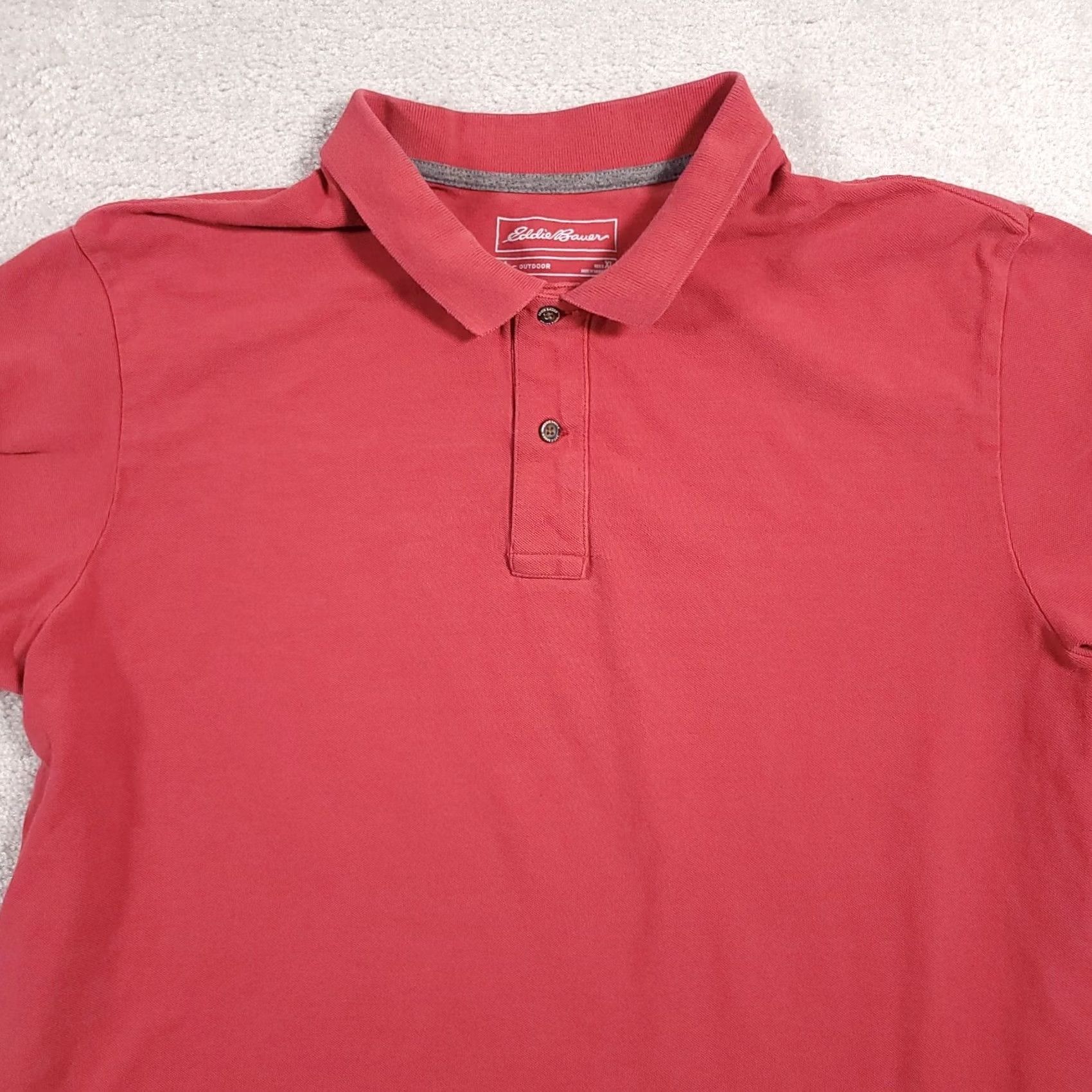 Eddie Bauer Eddie Bauer Polo Shirt XL Red Collared Active Golf Outdoor Pullover Men Size US XL / EU 56 / 4 - 3 Thumbnail