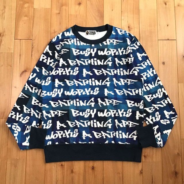 Bape BAPE GRAFFITI CHECK sweat shirt a bathing ape Size US S / EU 44-46 / 1 - 1 Thumbnail