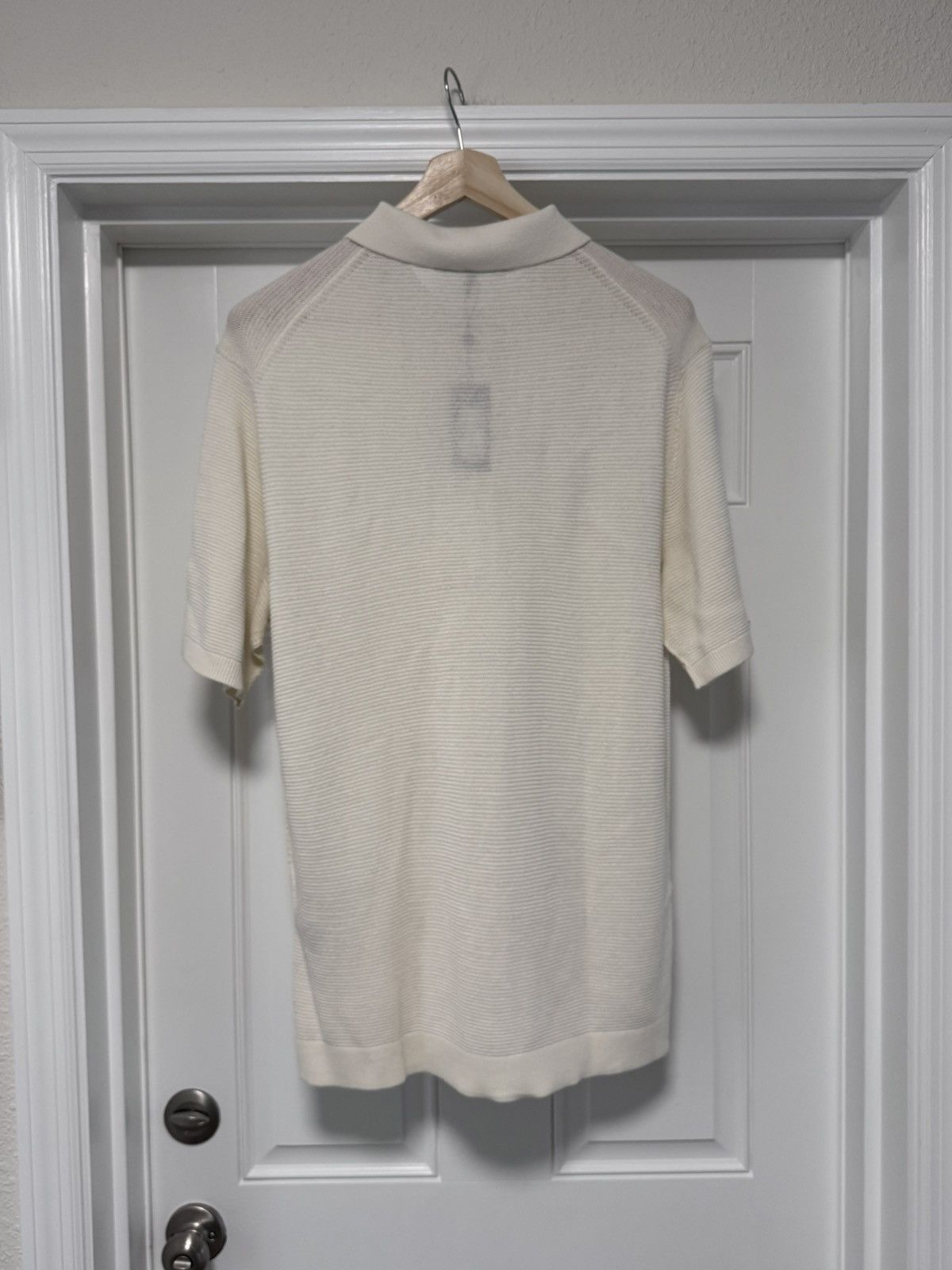 Rag & Bone rag & bone Lewis Polo Ivory Knit Sweater Shirt NWT XL Size US XL / EU 56 / 4 - 8 Thumbnail