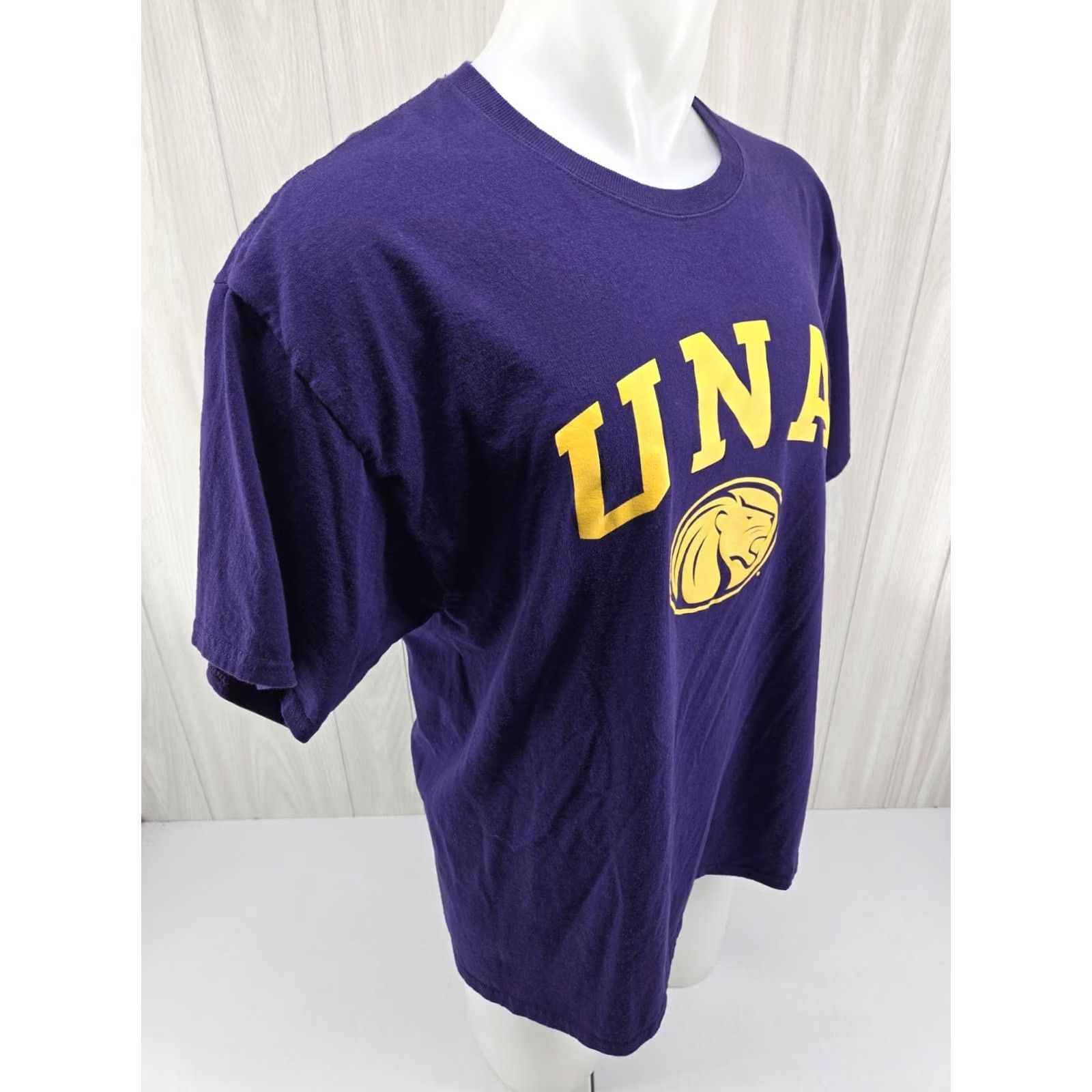 Champion VINTAGE UNA North Alabama Champion Mens College T Shirt Purple XL Size US XL / EU 56 / 4 - 7 Thumbnail