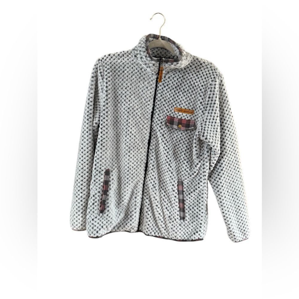 Other Simply southern white and gray zip up jacket Size S / US 4 / IT 40 - 2 Thumbnail