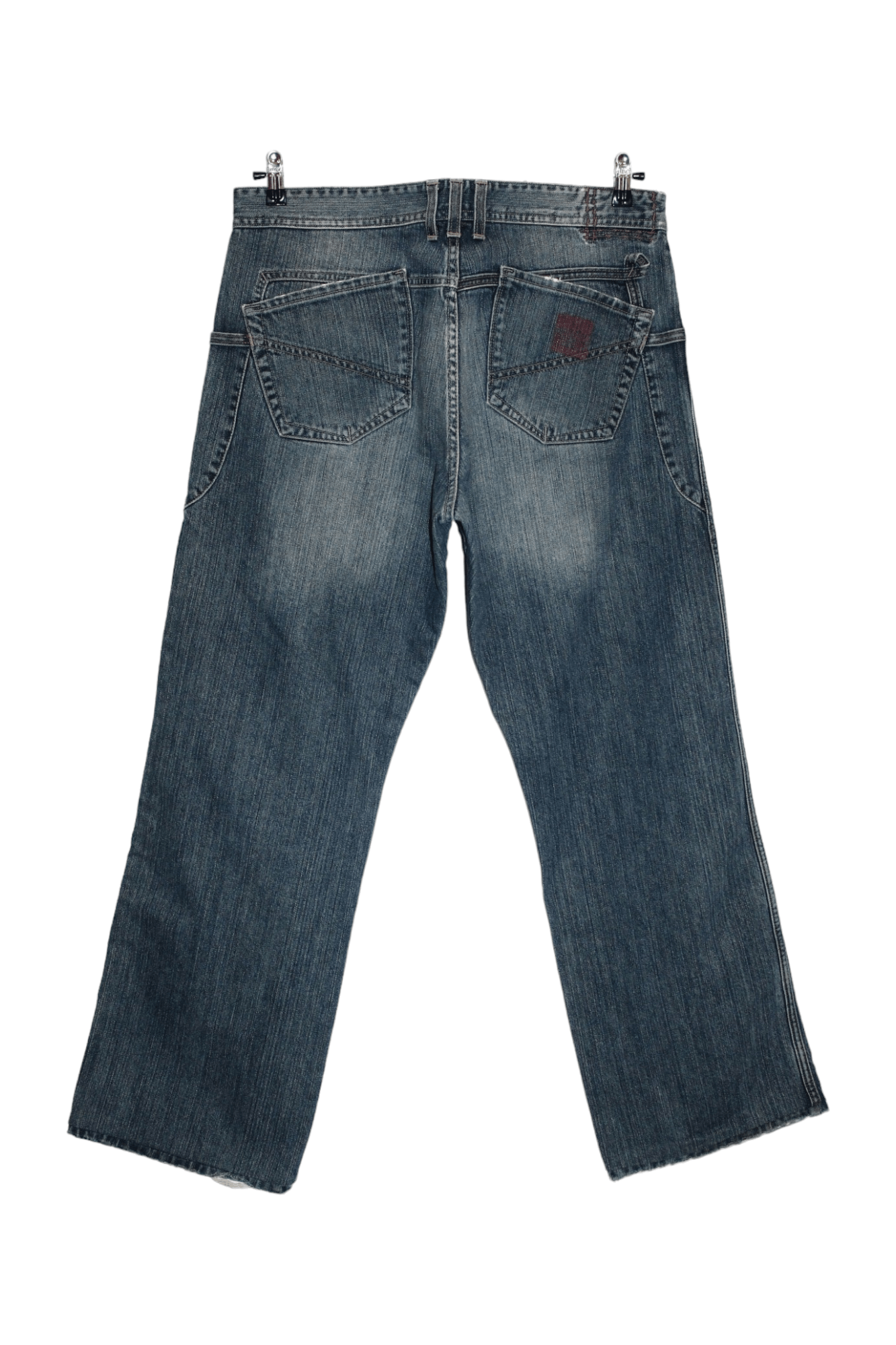 Marithe + Francois Girbaud VTG Marithe Francois Girbaud Blue Faded Denim Baggy Jeans Size US 34 / EU 50 - 2 Thumbnail