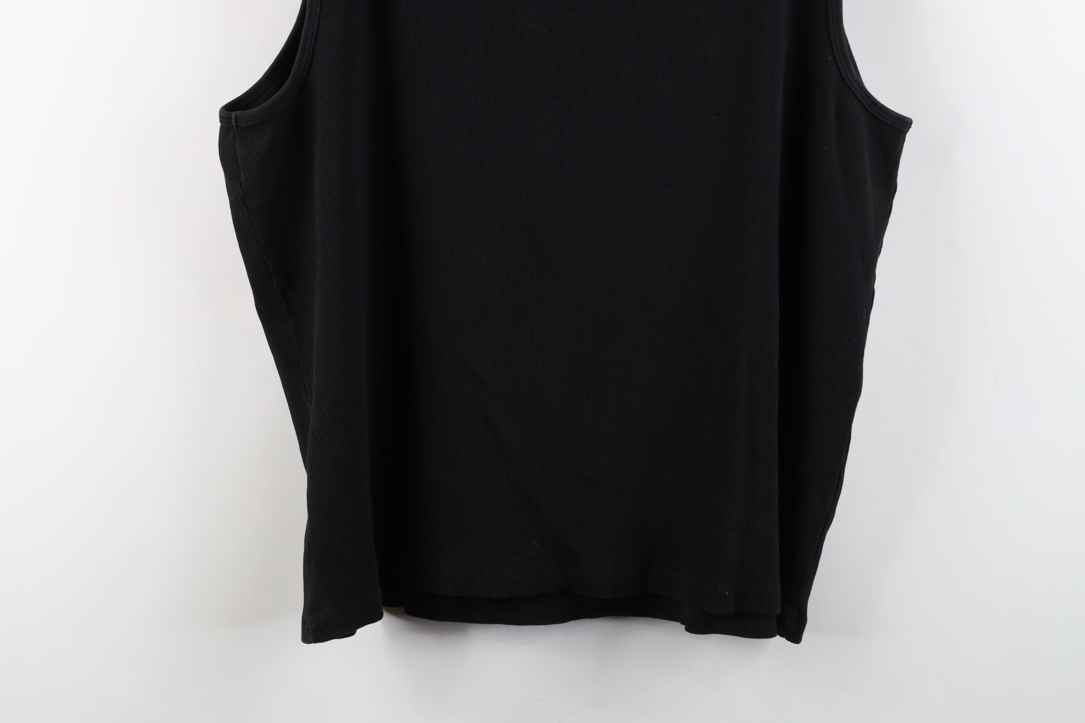 Ralph Lauren × Vintage Vintage 90s Ralph Lauren Knit Tank Top T-Shirt Black USA Size 3XL / US 20-22 - 10 Thumbnail