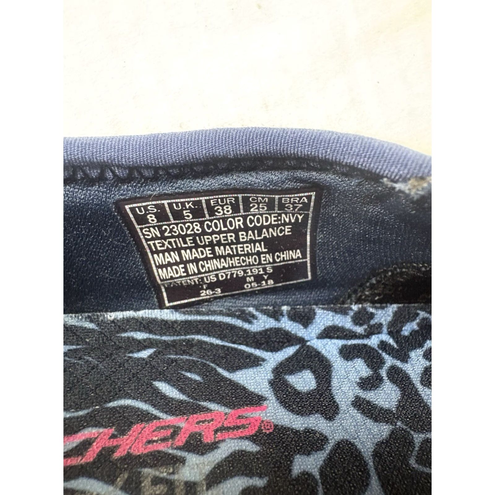 SKECHERS Skechers Navy Relaxed Fit Air Cooled Memory Foam Slip On Sneakers Womens 8 Size US 8 / IT 38 - 7 Thumbnail