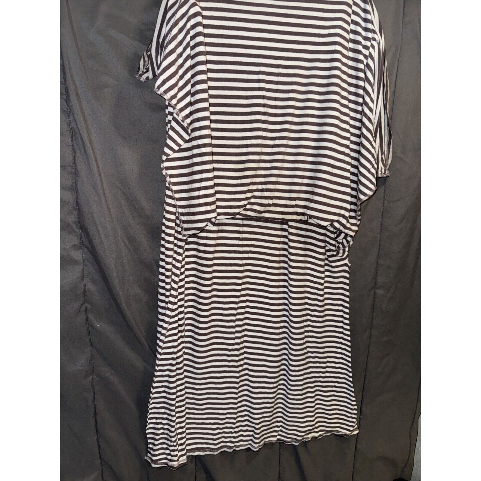 Other Leyla Striped Maxi Skirt Double Slit Sides Womens 2X Runched Size 36" / US 14 / IT 50 - 13 Thumbnail