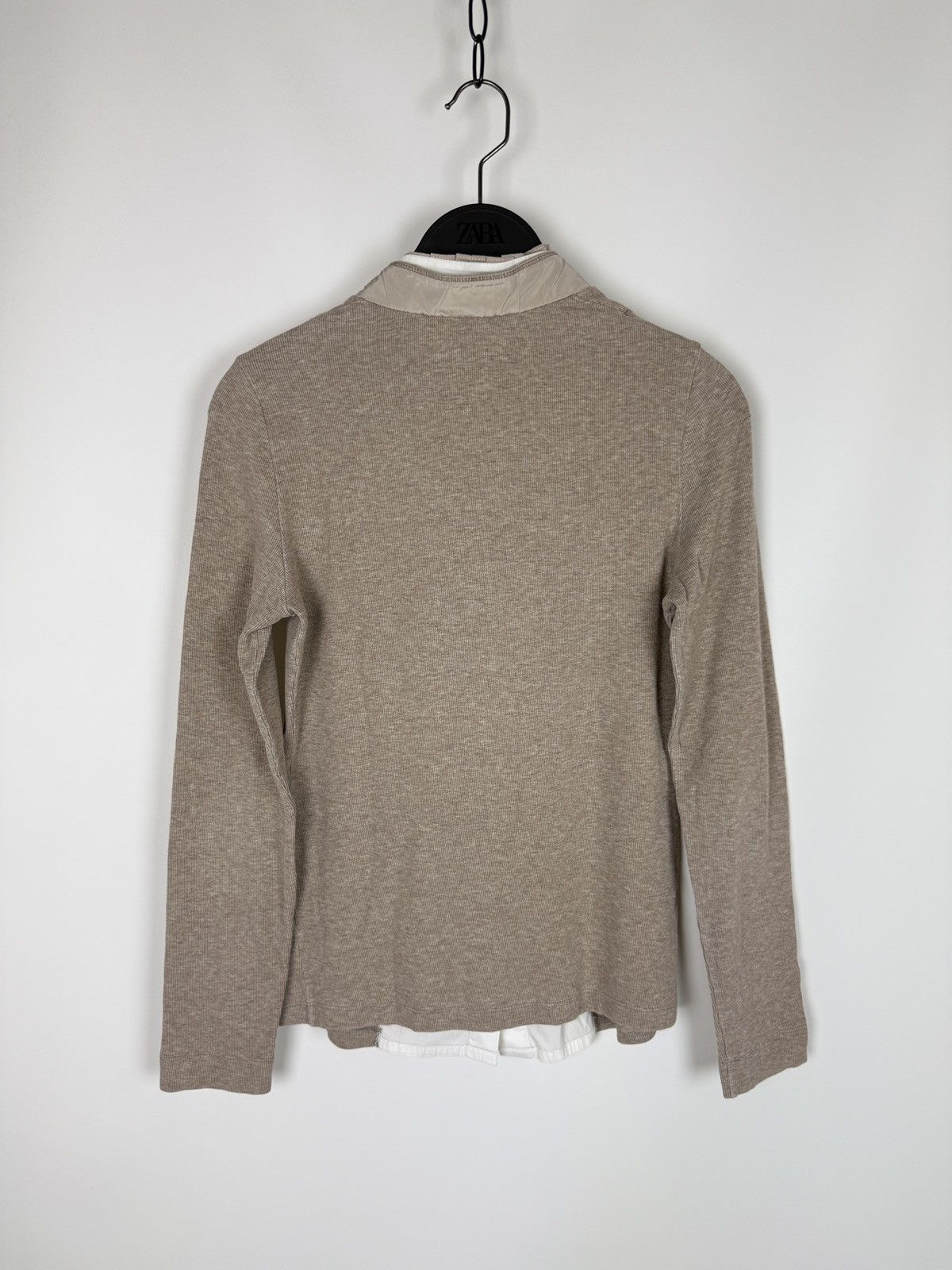 Fabiana Filippi Fabiana Filippi 2 in 1 Effect Rib Jersey Button Cardigan S-M Size M / US 6-8 / IT 42-44 - 9 Thumbnail