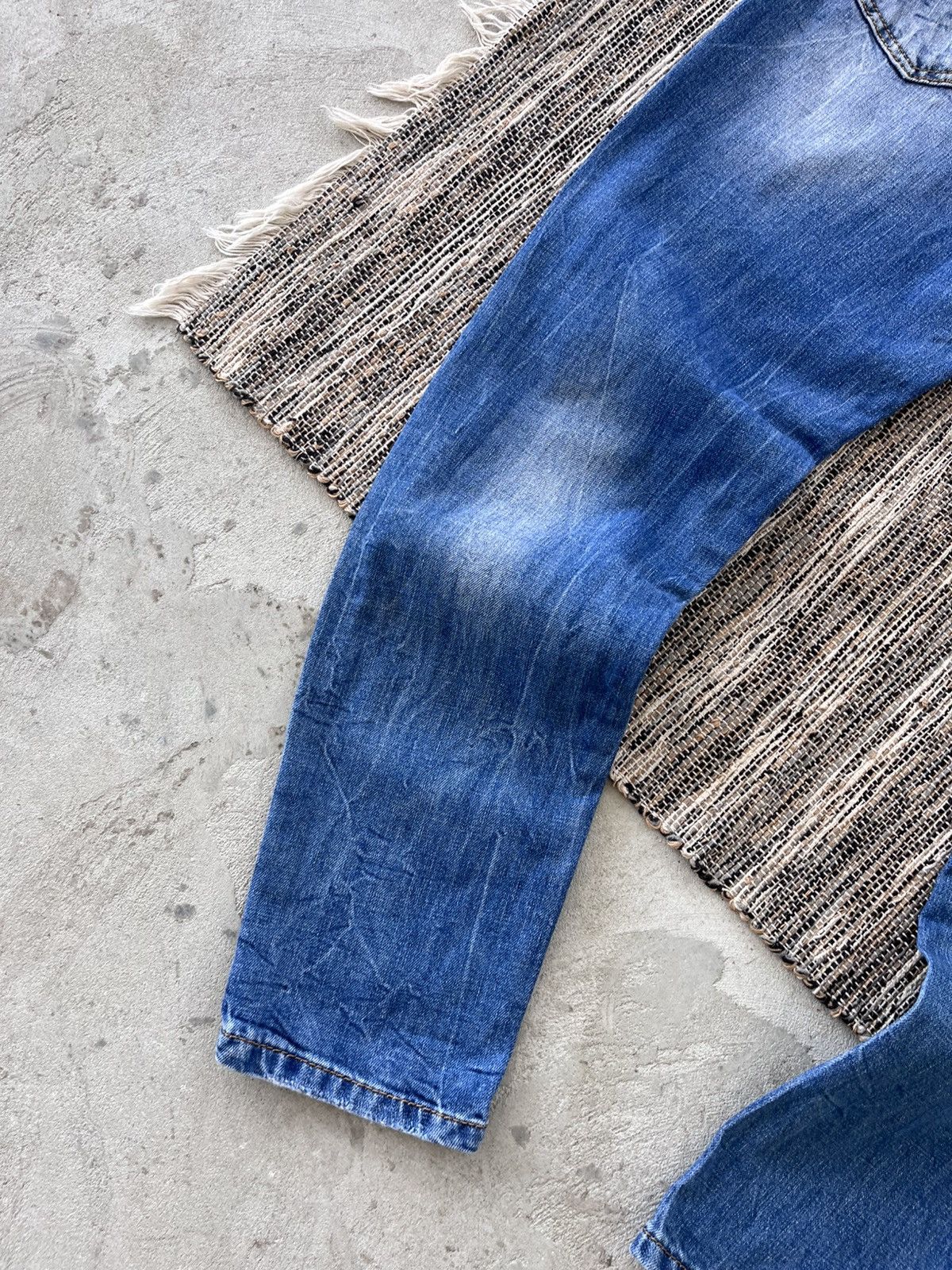 Designer Vintage Dolce Gabbana Style Jeans Denim Pants Y2K Avantgarde Size US 29 - 12 Thumbnail