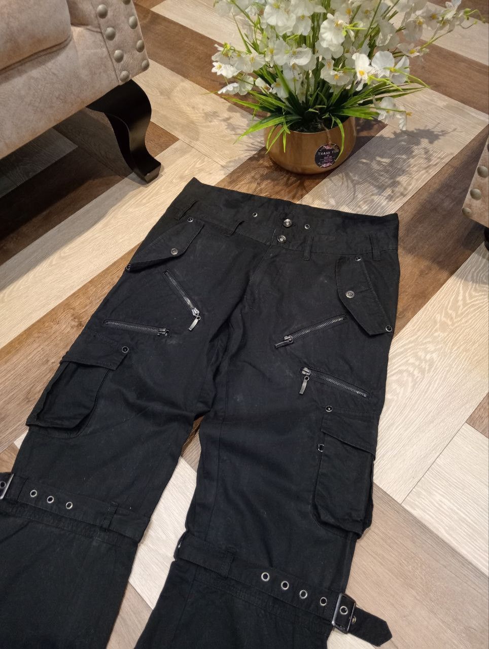 semanticdesign SEMANTIC DESIGN JAPAN BANDAGE PANTS BLACK Size US 32 / EU 48 - 3 Thumbnail