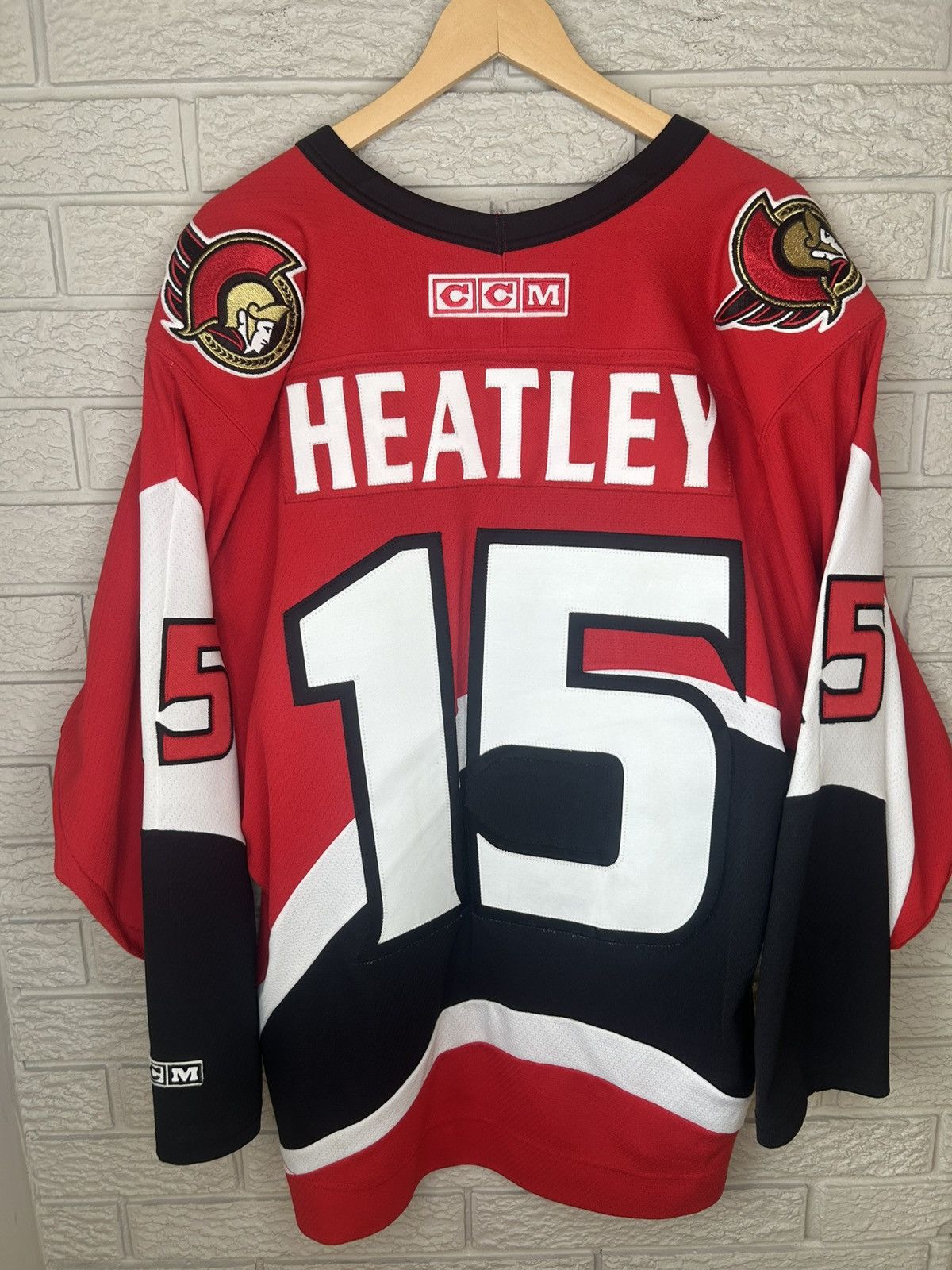 Ccm Vintage CCM Ottawa Senators Dany Heatley NHL Jersey Size US L / EU 52-54 / 3 - 10 Thumbnail