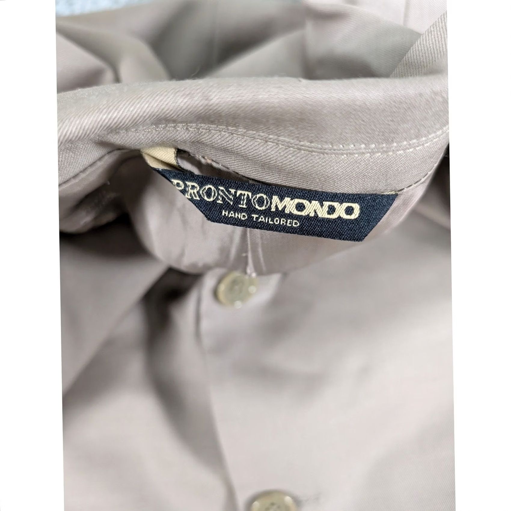 Vintage Pronto Mondo Blazer Mens 46R Merino Wool Hand Tailored Italy Sport Coat Jacket Size 46R - 3 Thumbnail