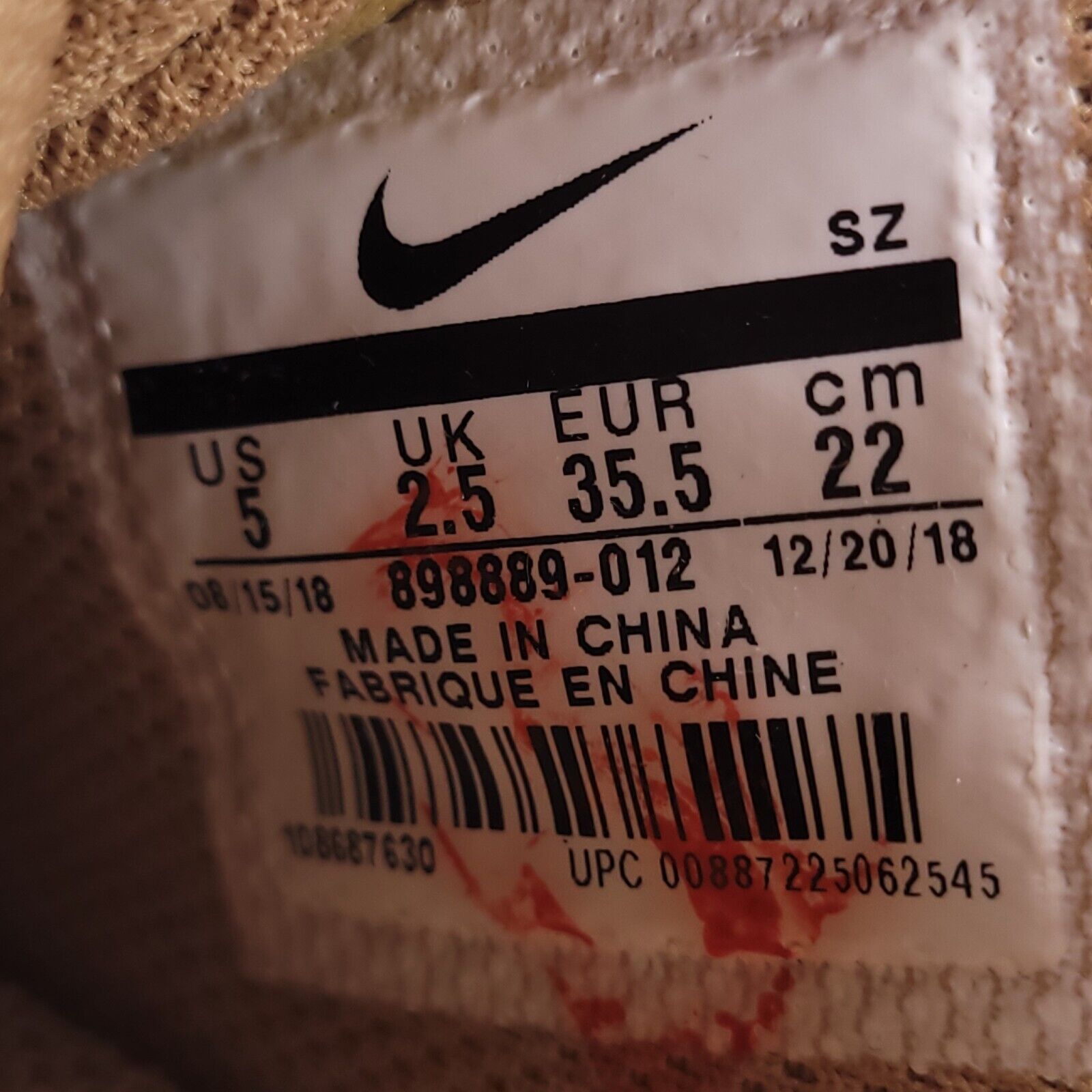 Nike Nike Air Force 1 '07 LX Shoe Womens Size 5 898889-012 Gold Size US 5 / IT 35 - 8 Thumbnail