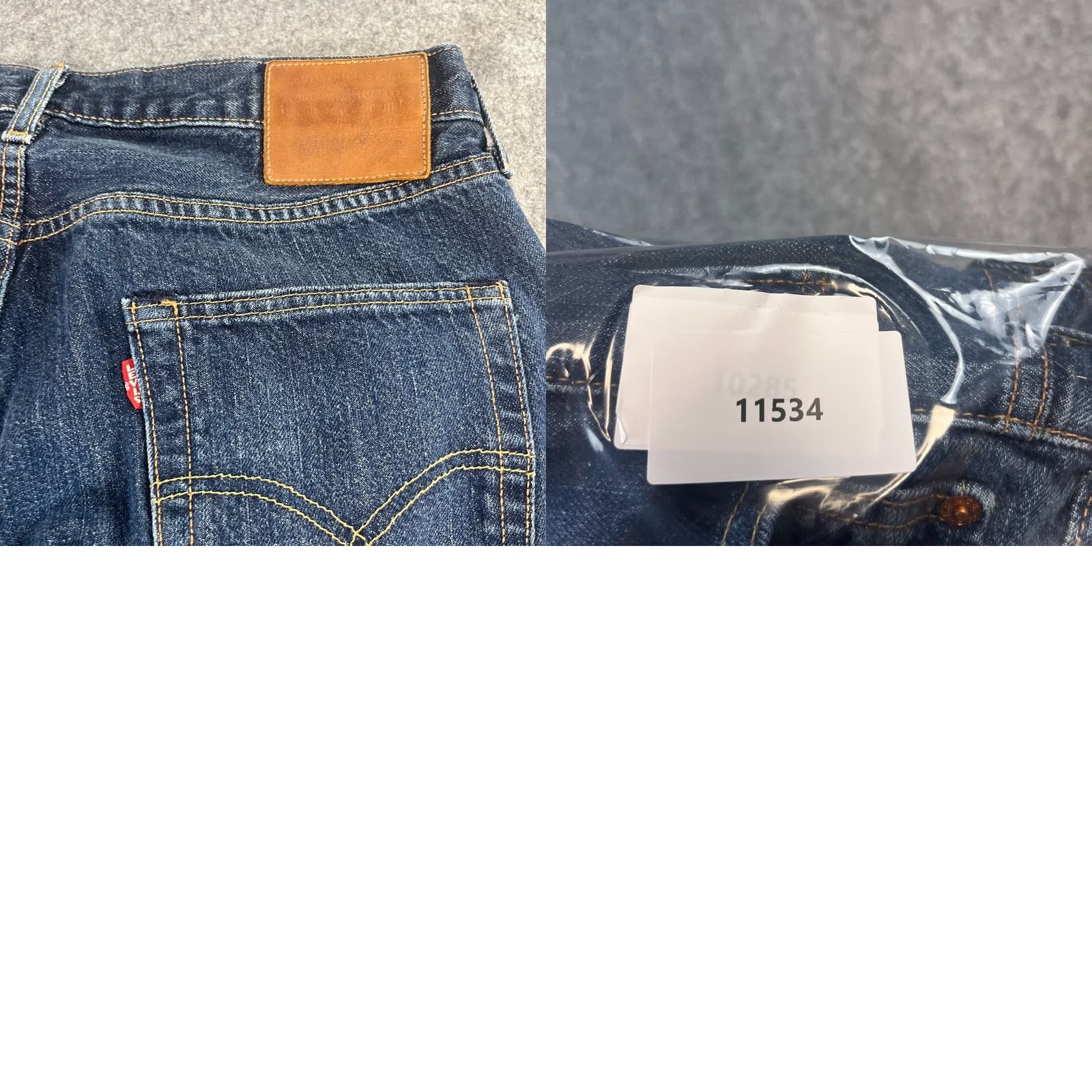 Levi's Levi's 501 Jeans Straight Regular Mens 34 Dark Wash Blue 5-Pocket Denim Comfort, Button Closure, Machine Washable, Classic Vintage-Lite Size US 34 / EU 50 - 8 Thumbnail