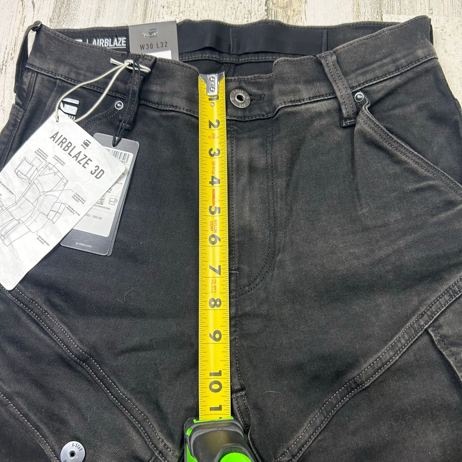 G-Star G-Star RAW Airblaze 3D Skinny Fit Black Jeans Size US 30 / EU 46 - 14 Thumbnail