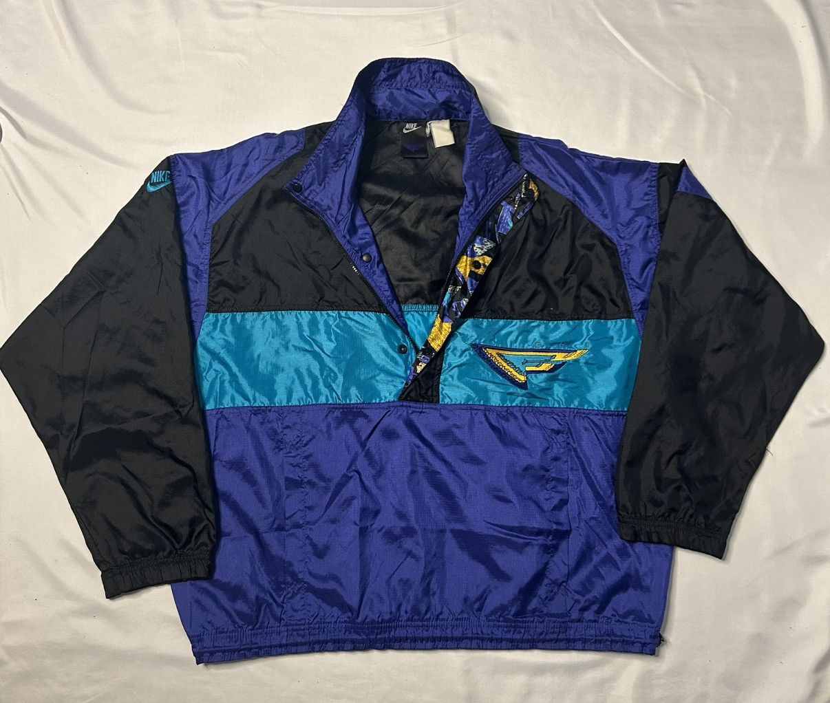 Nike Vintage 90s Nike Flight Pullover Windbreaker XL Size US XL / EU 56 / 4 - 3 Thumbnail