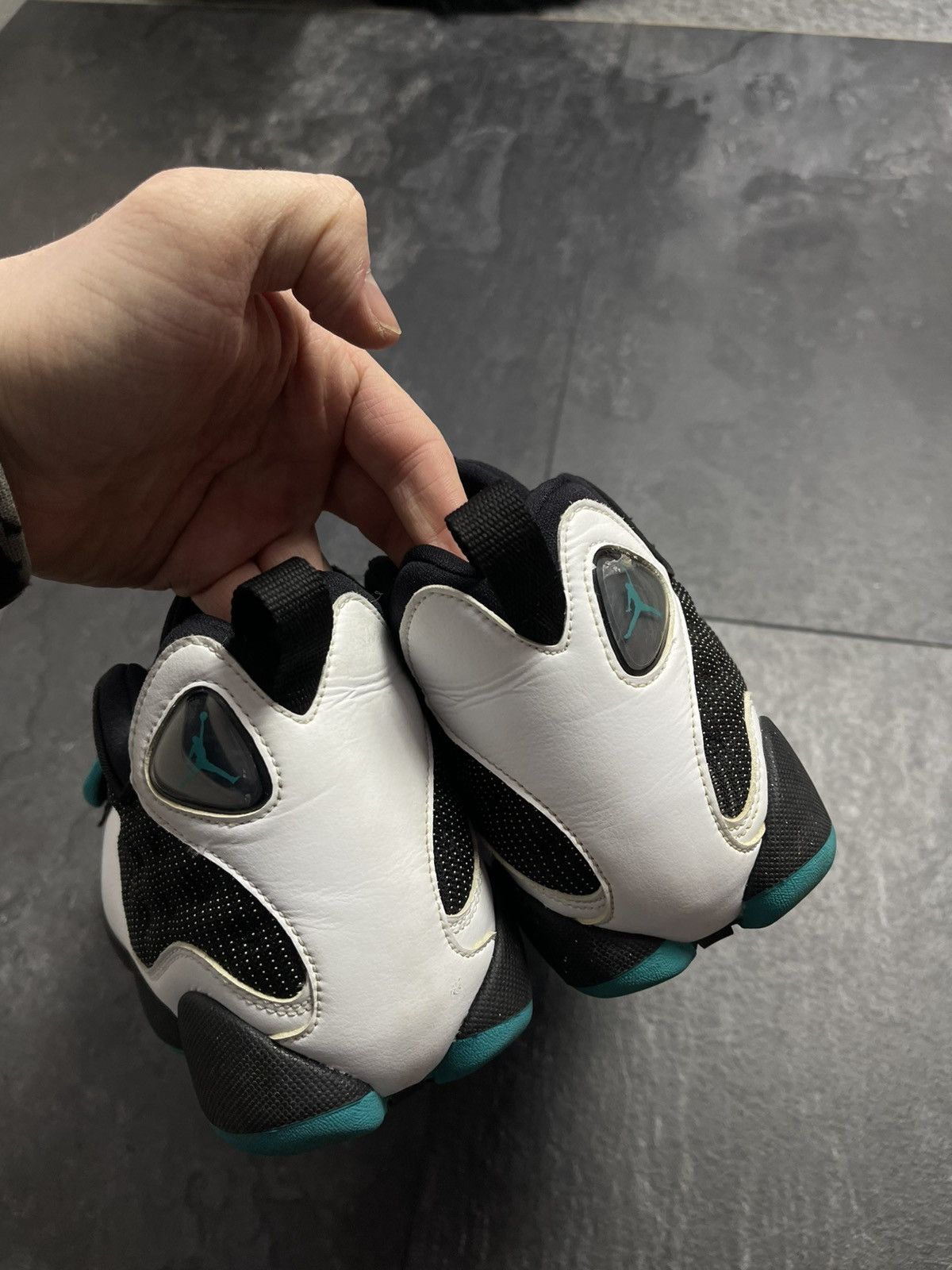 Streetwear Air Jordan Black Cat Retro Black Turbo Green White Size US 8.5 / EU 41-42 - 12 Thumbnail