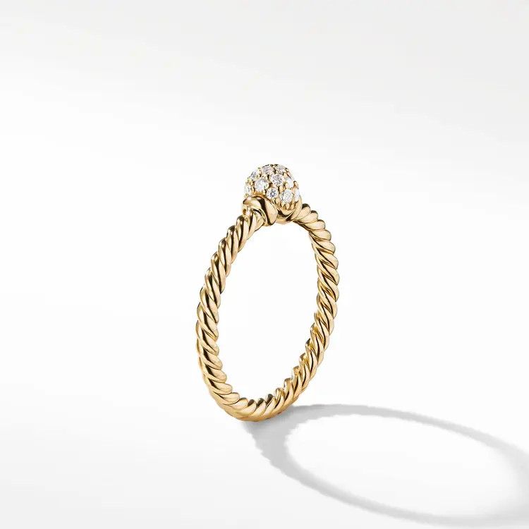 David Yurman o1s1wg111025 R13646D /Size 8 / Solari Station Ring in Golden Size ONE SIZE - 4 Thumbnail
