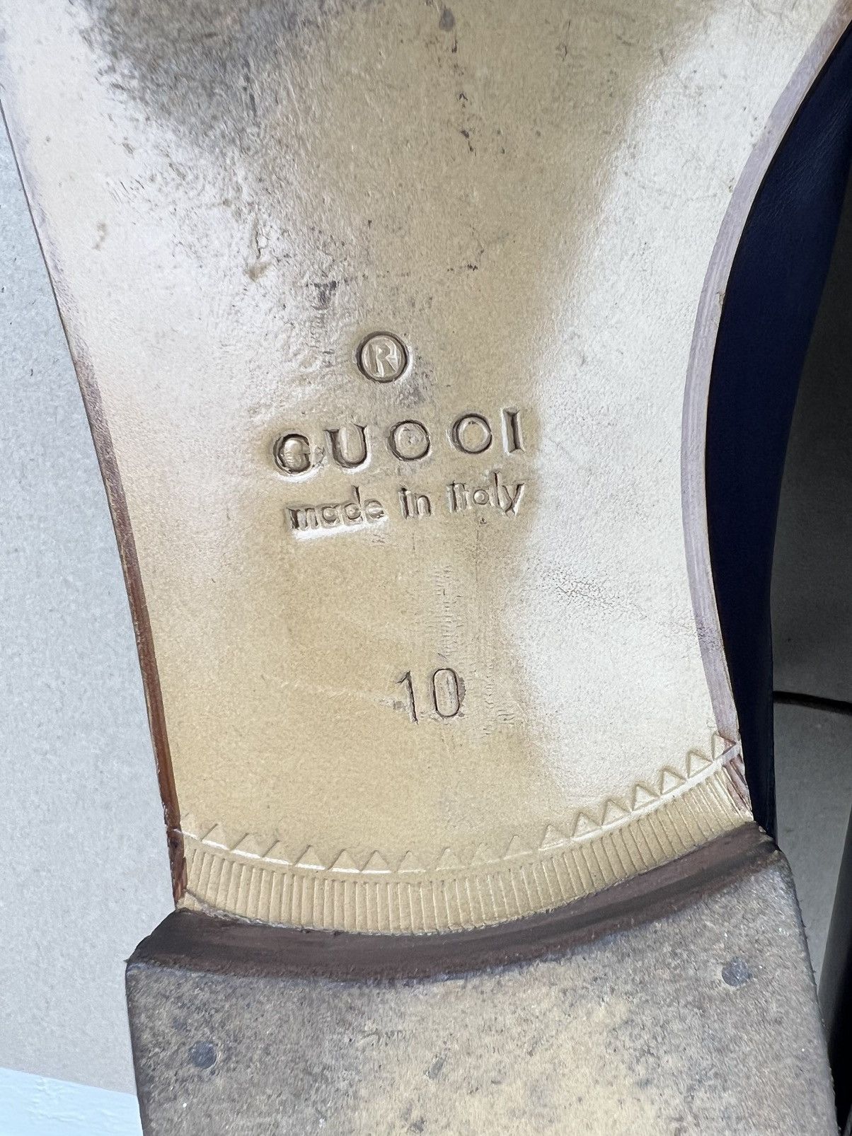 Gucci GUCCI Derby Leather Shoes Lace Up GG Logo Dark Purple Men’s Size US 10.5 / EU 43-44 - 15 Thumbnail