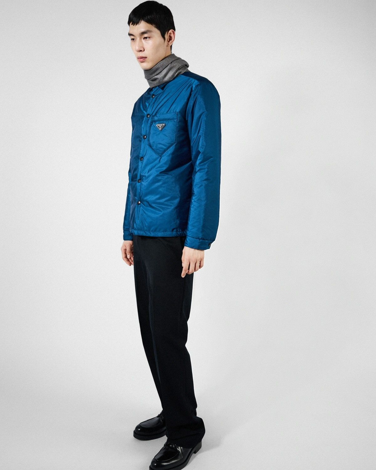 Prada NYLON PADDED OVERSHIRT Jacket Navy Size US L / EU 52-54 / 3 - 2 Thumbnail