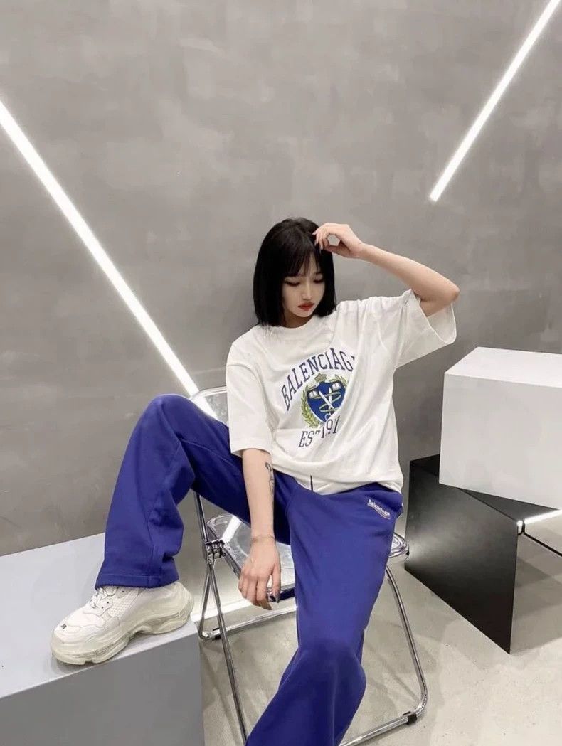 Balenciaga Balenciaga White ears of wheat crown printed short sleeves Size US XS / EU 42 / 0 - 8 Thumbnail
