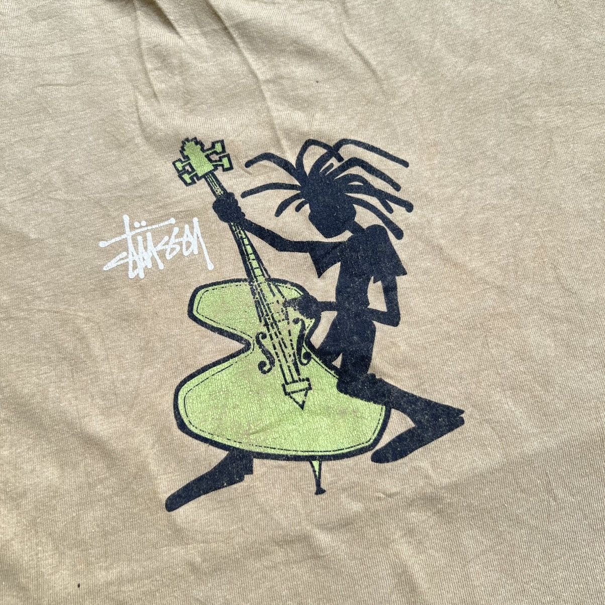 Stussy Vintage 90s Stussy Shadowman Guitar T-Shirt Size US M / EU 48-50 / 2 - 4 Thumbnail