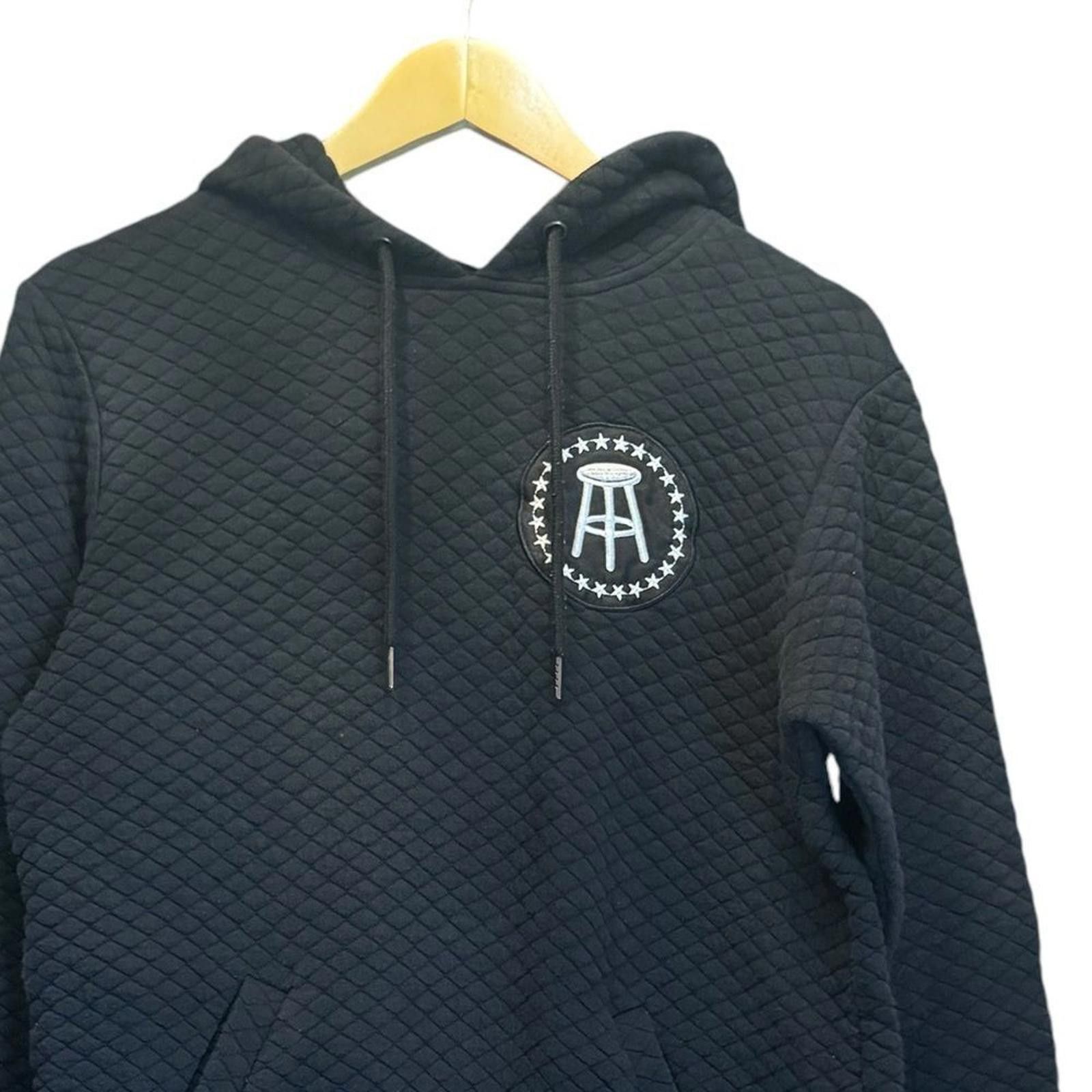 Designer Barstool. Women’s Patchwork Black Hoodie. Size Small. Size S / US 4 / IT 40 - 5 Thumbnail