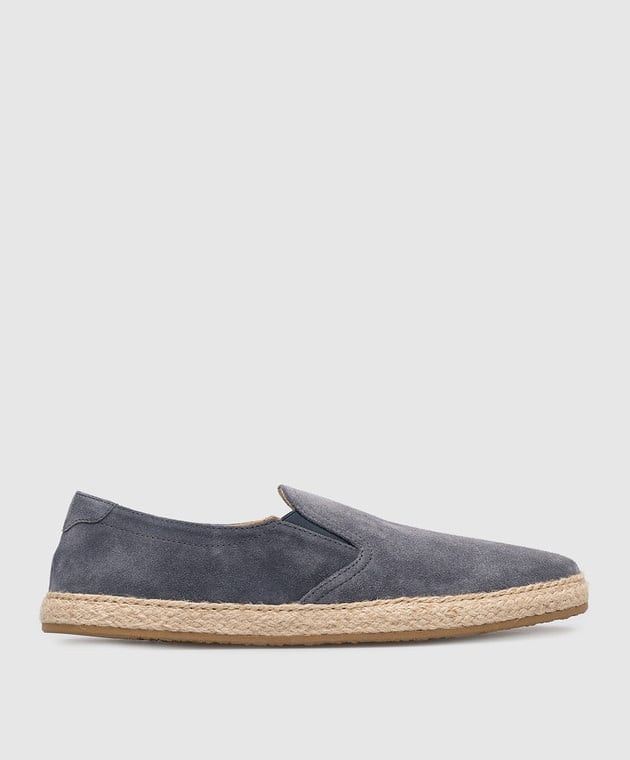 image of Brunello Cucinelli O1W1Db10524 Shoes In Blue, Men's (Size 11)