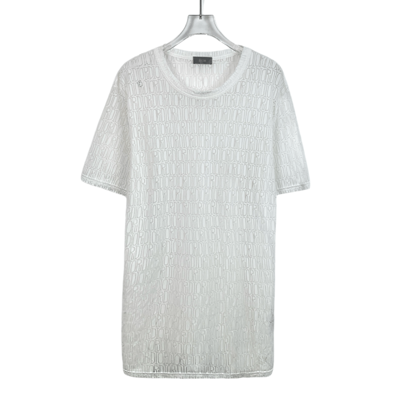 Dior Dior White Logo Lace Tee (Size L) Size US L / EU 52-54 / 3 - 1 Thumbnail